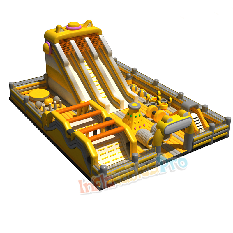 Mega Parque de Obstáculos Amarelo Dourado