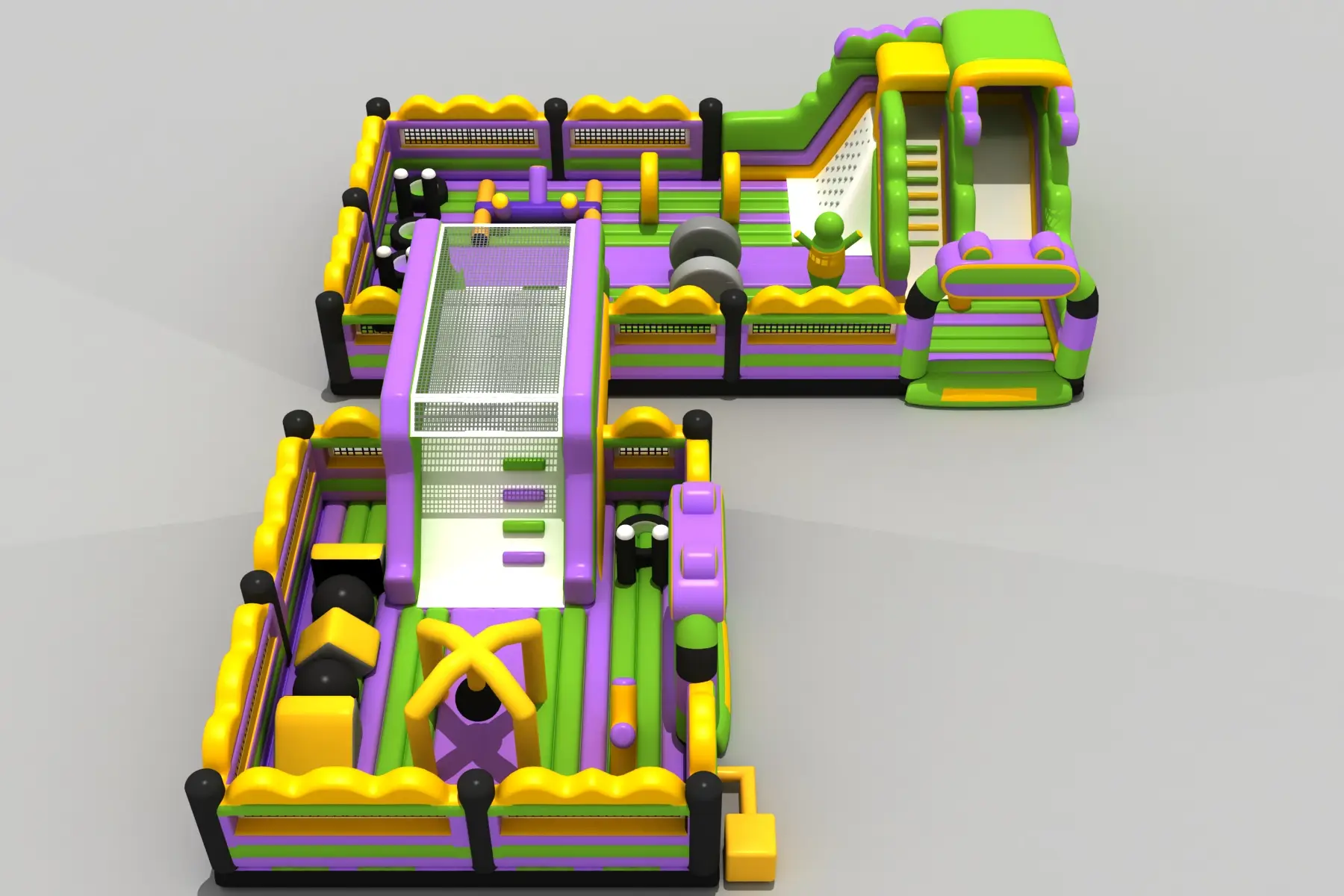 40 ft Neon Obstacle Course