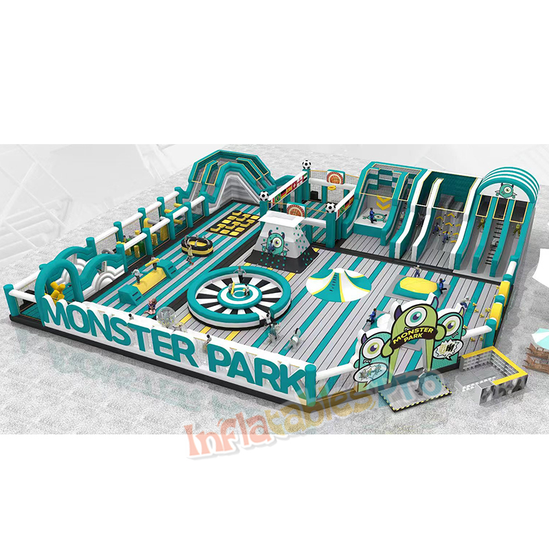 Mega Arena Monster Park Verde-Água